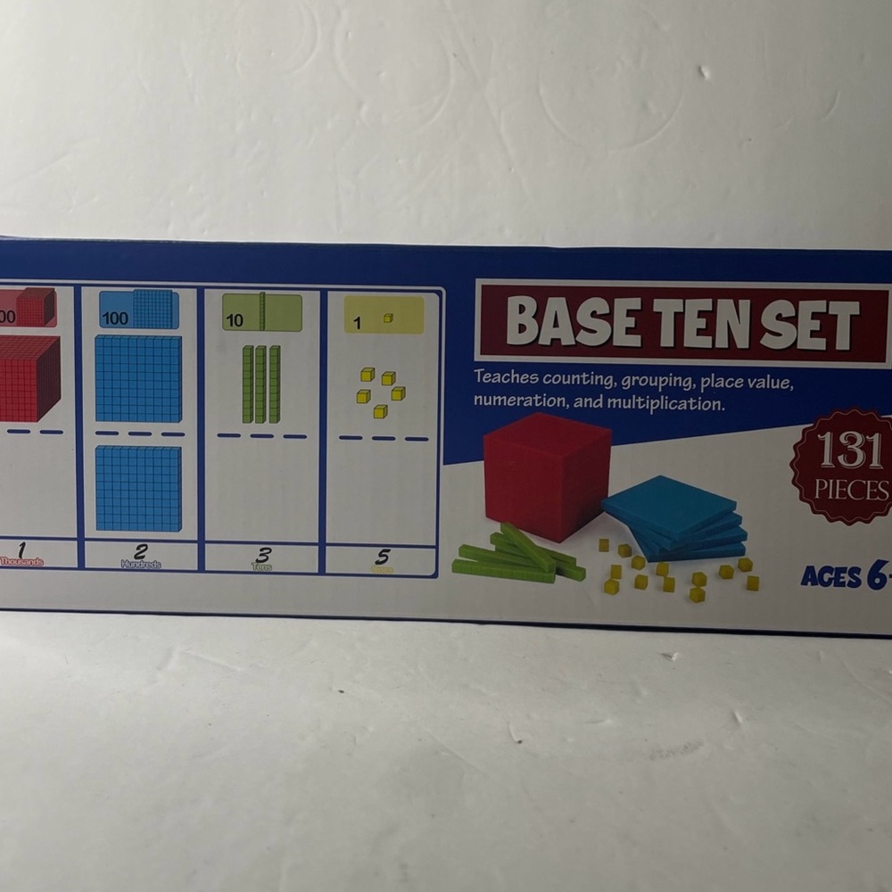Base Ten Set of 131 Pieces Torlam - NEW